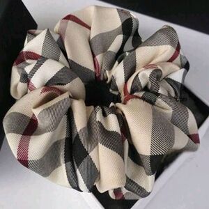 Plaid Scrunchie Hair Accessory